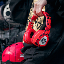  Devil cat headset Head-mounted true wireless Bluetooth headset Mobile phone computer music headset sound insulation and noise reduction big earcups