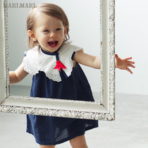 MARLMARL baby girl eating bib baby meal saliva towel spring summer cute bib collet01