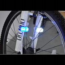 Dehe frog light silicone warning light electric mountain bicycle light children's car scooter flashing tail light