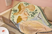  Original girl painting Matisse white-collar lady tapestry Decorative blanket Leisure blanket Blanket blanket Sofa blanket