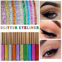 Color shiny eyeliner pen shiny crystal eye makeup childrens stage makeup glitter pearlescent sequin silkworm brightening Super Flash