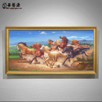 8 Jun Horse Allegory Hand-painted Oil Painting New Classical Living Room Decoration Painting Book House Office Hang Painting European And European Style House Wall Painting