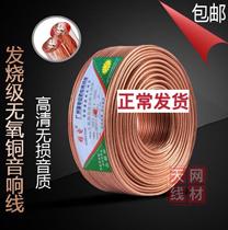  Oxygen-free copper audio cable Audio cable Speaker cable Speaker cable Home theater professional cable Connecting cable Zero line