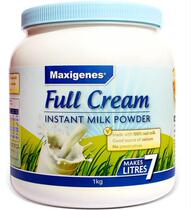 Maxigenes Whole milk powder Australia imported Blue fat adult milk powder 1000 grams low sugar