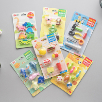 Creative stationery cute cartoon animal eraser N style primary school childrens toy rubber prize gift 3D three-dimensional rubber New Year graduation ceremony