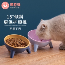 Cat bowl Ceramic cat food bowl Cat bowl Cat food bowl Double bowl Cat drinking bowl Kitten rice bowl Dog bowl Food bowl Small dog