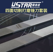 (No channel model) special cutting and polishing four-sided one grinding file UA-90691