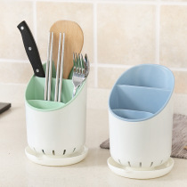 Household punch-free chopstick tube plastic multi-function Kuaizi spoon storage box simple round chopstick cage inserted Kuaizi floor