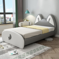 Husky puppy Cartoon creative children bed boy single bed 1 5 meters creative girl soft bag bed with guardrail