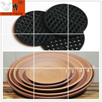 Purple sand ceramic fleshy flower pot round tray leak-proof flower pot bottom hole mesh pad Plastic mesh gasket leak-proof soil