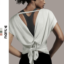 Sport t-shirt woman short sleeve speed dry loose big code fitness speed dry clothes short sleeve fitness yoga gown hood women loose