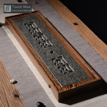 Touch Miss simple drainage dry bubble tea tray rectangular chicken wing Wood household Tea Sea Japanese solid wood small tea table