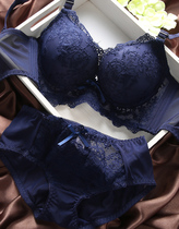 Beauty back bra deep V lingerie women small breasts gather up to sexy thin and thin lace girl butterfly knot bra suit