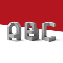 Three-dimensional architectural art cement letter sculpture creative wall decoration postmodernism English font ornaments