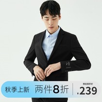 GXG mens new black suit west two-button suit mens business suit GA113500G