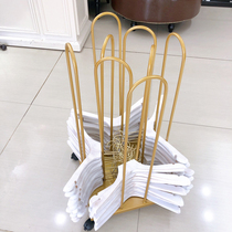 Movable finishing pants rack for clothing store special clothes hanger storage artifact simple mens and womens clothing store storage car