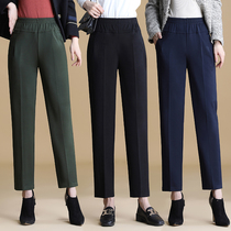 Middle-aged mother pants spring and autumn winter trousers 40 years old 50 loose casual pants elderly womens pants autumn wear