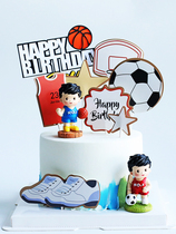 Baking cake decoration College wind sunshine junior basketball Football boy decoration plug card dessert table dress up supplies