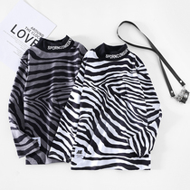 Boy base shirt Spring and Autumn 2021 New style Korean version of childrens autumn long sleeve cotton T-shirt