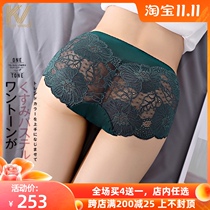 Underpants women lace thin waist cotton crotch women hip breifs breathable seamless sexy large size shorts nk