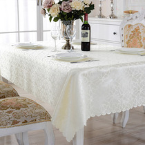 Hotel tablecloth fabric restaurant tablecloth European-style rectangular tablecloth household round tablecloth