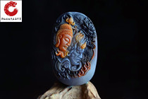 Natural Allah Good Manau Buddha Light Plight sculptures Gobi Beast Leopard Leopard dragon Line The nine-tailed fox pendant in the world