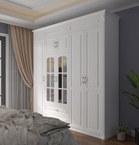 European large wardrobe with glass door custom bedroom furniture cloakroom simple modern lockers multifunctional wardrobe