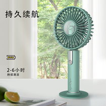 Figure for office outdoor portable USB mini desktop with small fan charging high - fan low decibel