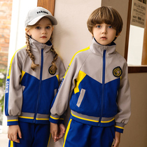 Animation House Kindergarten Garden Clothes Spring and Autumn Clothes School Uniform Set Primary School Class Clothes Teachers British Style Graduation Games