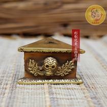 Buddhist supplies tantric instruments Nepal handmade brass copper Diamond prong base base bottom triangle