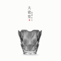 Great Porcelain Hall Japanese style hammer eye pattern Cup handmade gold glass cup kung fu tea set transparent Master Cup