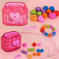  Childrens student stationery prize KT cat treasure box storage box DIY handmade beaded creative eraser