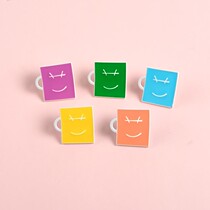 Wang Jun Kai Xing Kari brooch ins tide cute couple personality decoration pin emblem bag pendant accessories women