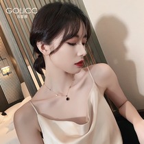 Titanium steel necklace ins necklace accessories Light luxury niche design jewelry Clavicle chain Temperament cold wind female summer