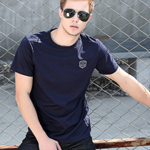 Battlefield Jipu mens short sleeve t-shirt round neck mens modal loose size half sleeve T-shirt summer New Tide