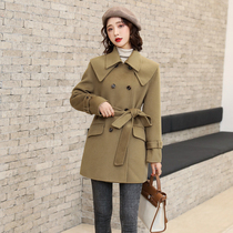 The small short autumn and winter 2021 new popular double - sided cloak coat