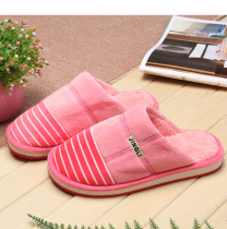 Winter handmade cotton slippers for men and women thick bottom crystal flat warm shoes foam bottom non-slip home wool shoes