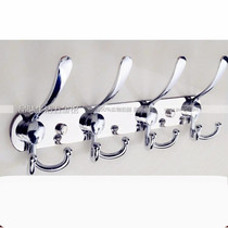 Wall personality 3 hooks stainless steel coat hook clothes hook door rear wall hanging row hook wall American hanger