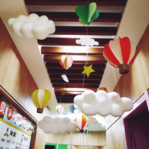Meichen props foam three-dimensional simulation cloud decoration shop window mall atrium 4s shop exhibition hall cloud hanging decoration