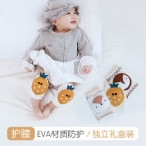 Childrens knee pad Korean Cartoon Summer thin cotton baby crawling breathable mesh socks baby knee pad