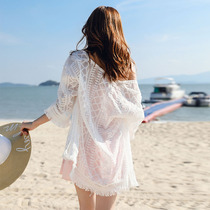 Short Streaming Su Embroidered Beach Jacket Bikini Swimsuit Extra-virgin Summer Sweetness Breeze 4874