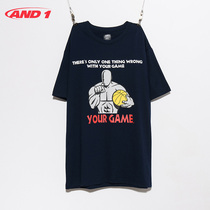 AND1 mens short T-shirt garbage talk 2021 spring street basketball short-sleeved T-shirt Sports casual short T-shirt