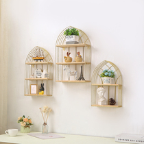 ins Nordic style wall decoration fake window wall shelf living room bedroom creative hanging wall combination free of punching