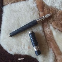 British leaf L Orle follows pure Retro series silver handmade bag black leather wheat patterned pen holder pen business gift-giving