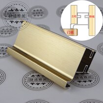 Thickened aluminum alloy titanium wire drawing Cabinet body free handle standing cabinet kitchen wardrobe high cabinet single side vertical installation invisible handle