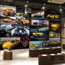 Car theme wallpaper beauty decoration shop decoration modified color change film decoration background wall mural sports car wallpaper