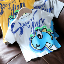 Boy short sleeve T-shirt 2022 Korean version baby boy clothing baby summer loaded half sleeve blouse 1-3 childrens undershirt 1629