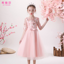 Childrens dress Princess skirt puffy gauze girls piano performance clothes little girl birthday flower girl wedding dress skirt foreign atmosphere
