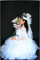 Qinghe hovintage antique veil xtreme pearl heavy industry bow Net red photo lace veil