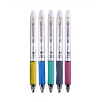 Morning light stationery 0 5mm press neutral water pen morning light pen student use Erasable Gel Pen black crystal blue ink blue